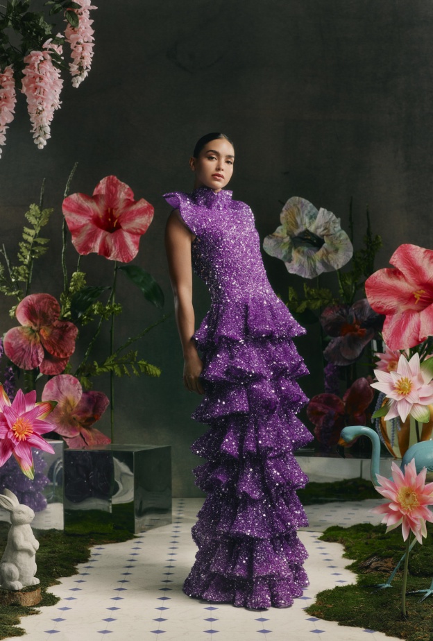 فستان سهرة طبقات من Rodarte 