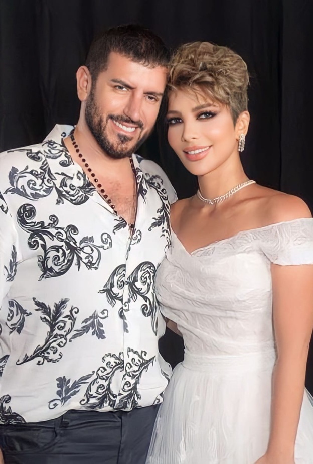 أصالة نصري مع زوجها فائق حسن بُعيد اعلان زواجهما