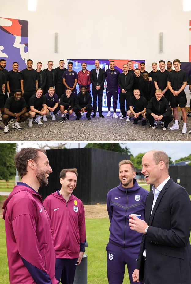 الأمير وليام مع منتخب إنجلترا لكرة القدم