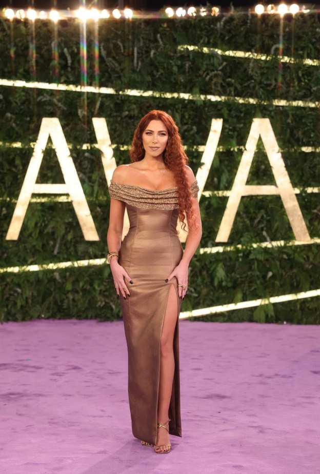 دانييلا بفستان ذهبي مميز في joy awards 