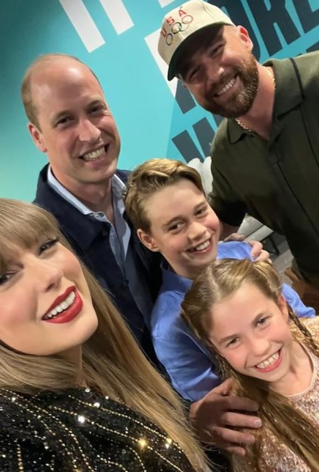 الأمير وليام وأطفاله مع تايلور سويفت