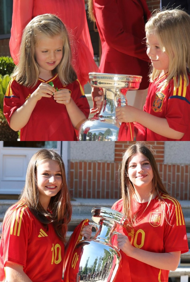 الأميرة ليونور وشقيقتها صوفيا تعيدان تصوير لحظة ملكية شهيرة بعد 12 عامًا