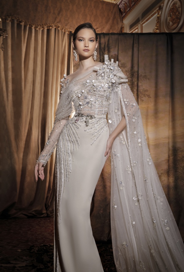 تجسيد لافت لكروم العنب في مجموعة زياد نكد للأزياء الراقية