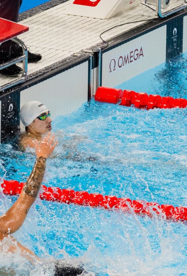 السباح السعودي زيد السراج يحتل المركز الأول ضمن مجموعته في سباق 100 متر حرة بأولمبياد باريس