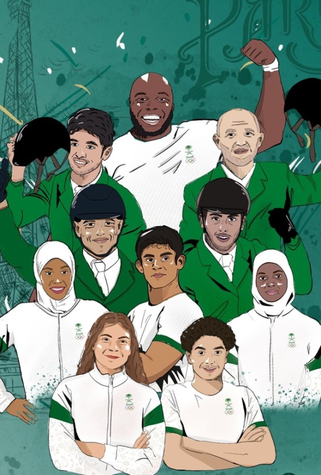 تعرفوا على مواعيد مباريات أبطال المملكة في أولمبياد باريس 2024