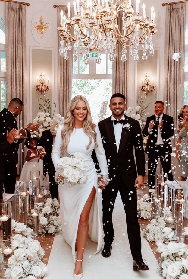 سبق لرياض محرز أن أقام حفل زفاف سابق