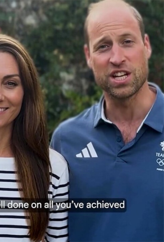 الأمير وليام وكيت ميدلتون يهنأن بعثة الألعاب الأولمبية بفيديو مفاجئ