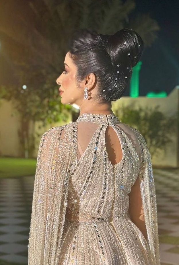 تسريحات الشعر المرفوعة من وحي الفنانة الإماراتية زهرة العين