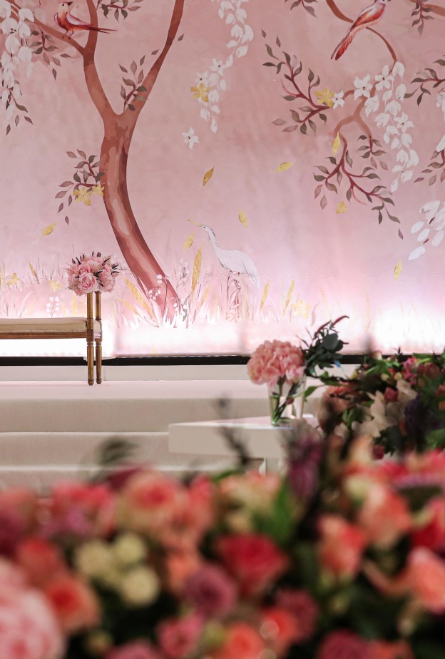 زينة حفل زفاف تصميم أمجد يماني