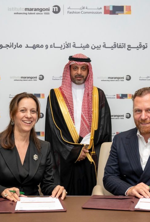 من توقيع مذكرة التفاهم بين هيئة الأزياء ومعهد مارانجوني لافتتاح فرعه الأول في الرياض