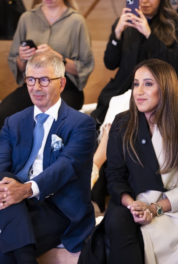 باتريك شلهوب رئيس مجموعة شلهوب و جمانا راشد الراشد، الرئيس التنفيذي للمجموعة السعودية للأبحاث والإعلام