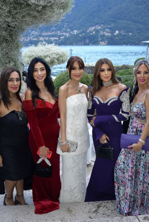 بسمة وهبة تحتفل بزفاف ابنه بإيطاليا
