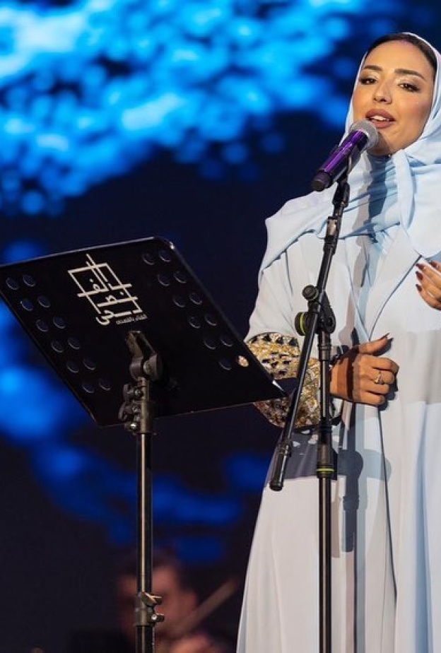 الفنانة نجد في مهرجان الغناء بالفصحى 2022 من تصوير محمد القحوي