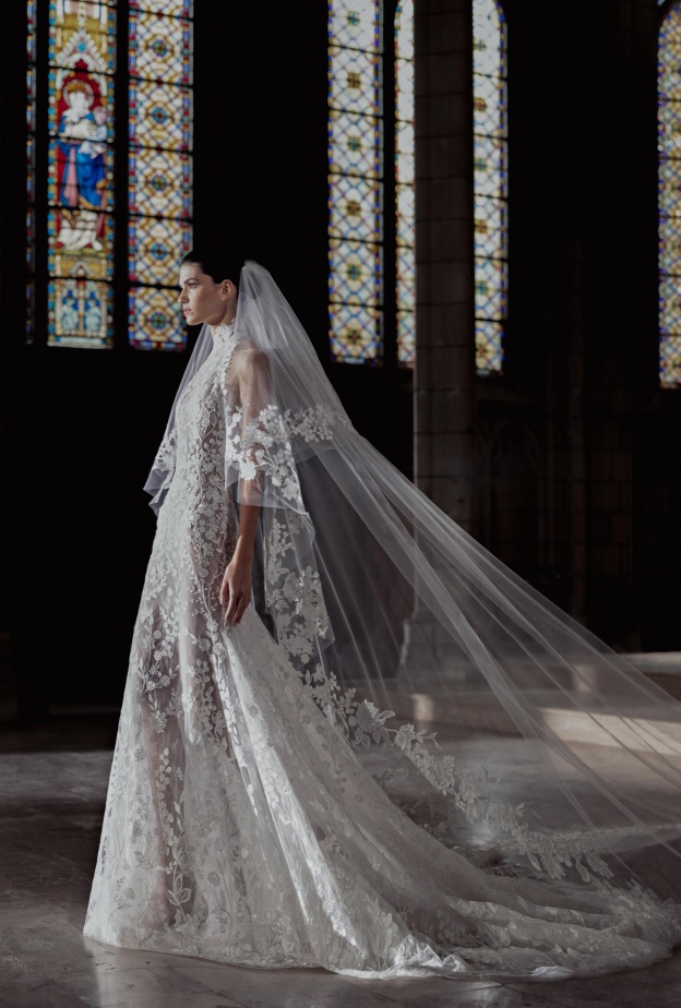 طرحات مطرزة لعروس زهير مراد