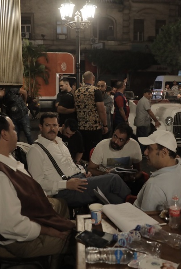 بدء تصوير فيلم "درويش" لـ عمرو يوسف ودينا الشربيني.. بالصور