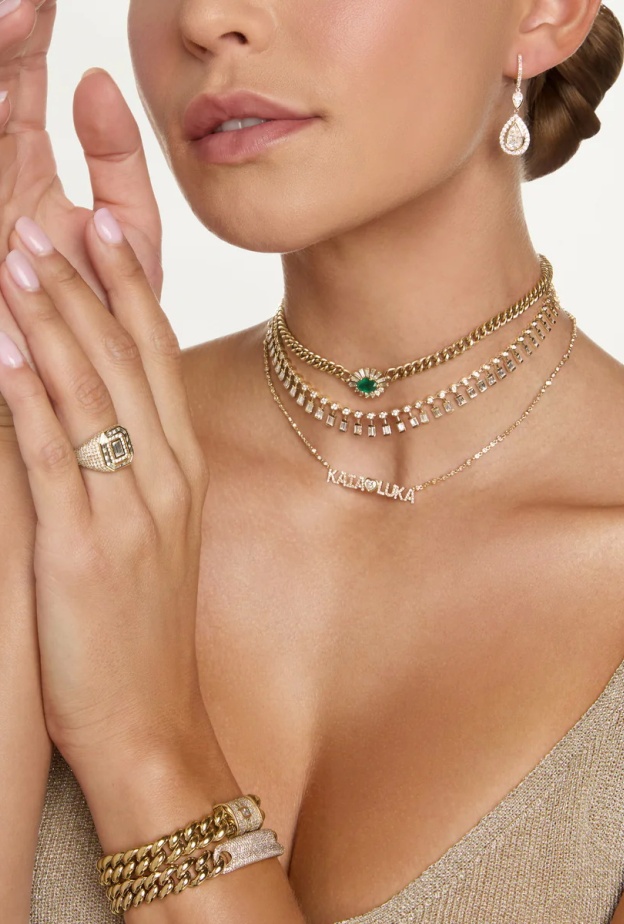 عقد تشوكر DIAMOND DOT-DASH CHOKER من Shay