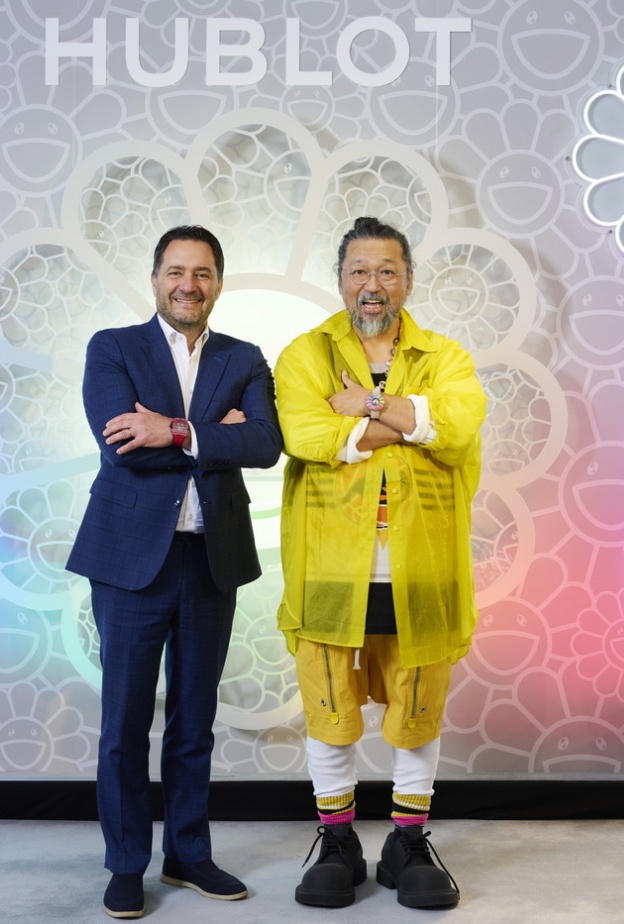 Julien Tornare Hublot CEO and Takashi Murakami