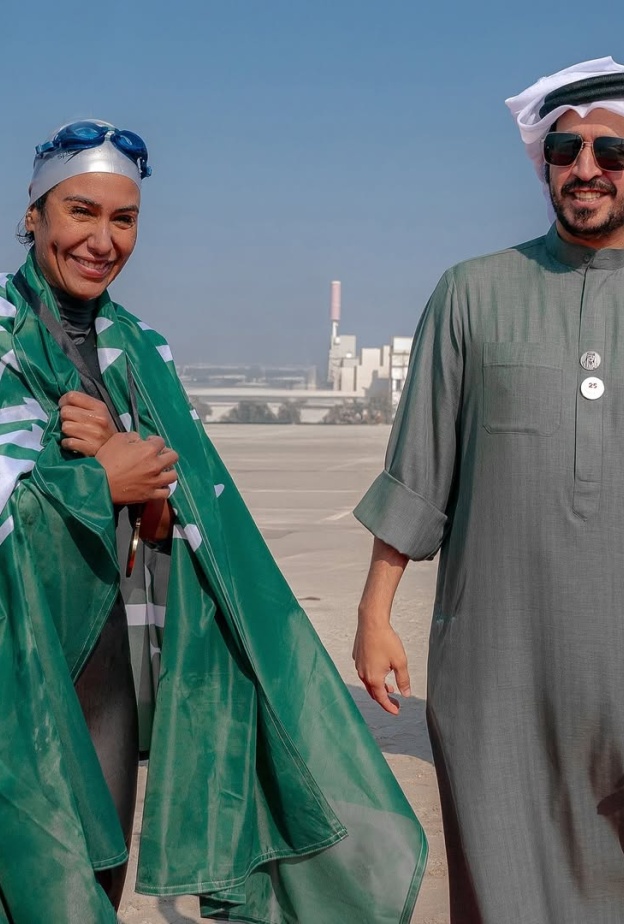 مريم بن لادن تحقق إنجازا جديدا والشيخ خالد بن حمد يستقبلها ويشيد بإنجازها