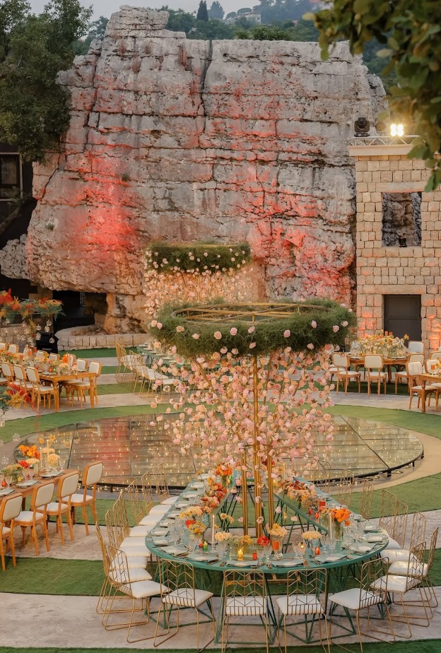 موقع حفل الزفاف في الهواء الطلق_ الصورة من @ eventi_perfectti