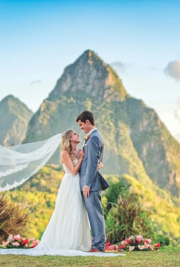 إقامة حفل زفاف في منطقة البحر الكاريبي