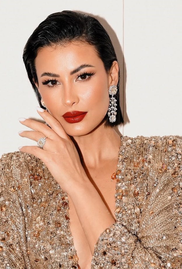 عارضة الأزياء ريم سعيدي صورة من حسابها على انستغرام