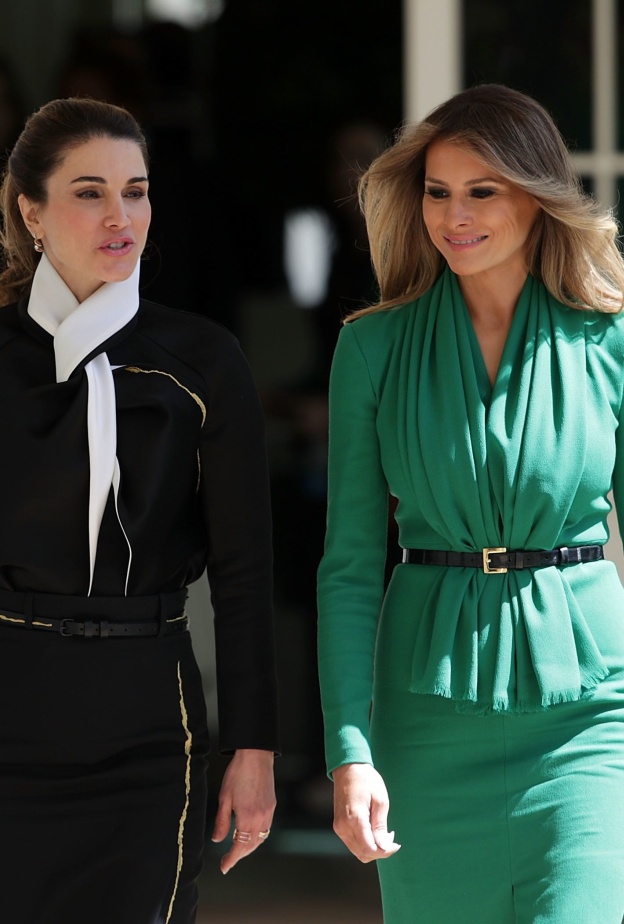 الملكة رانيا وميلانيا ترامب تبحثان قضايا التعليم ورعاية الأطفال