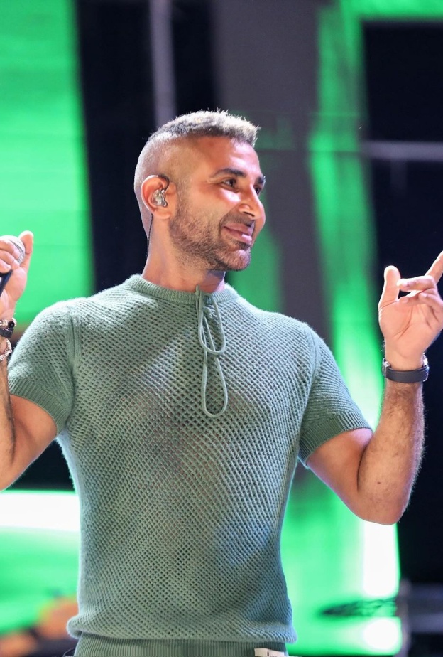 أحمد سعد مع ويل سميث وابنه