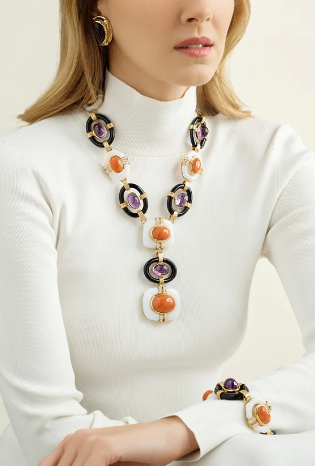 David-Webb-Streamline-Double-Drop-Necklace