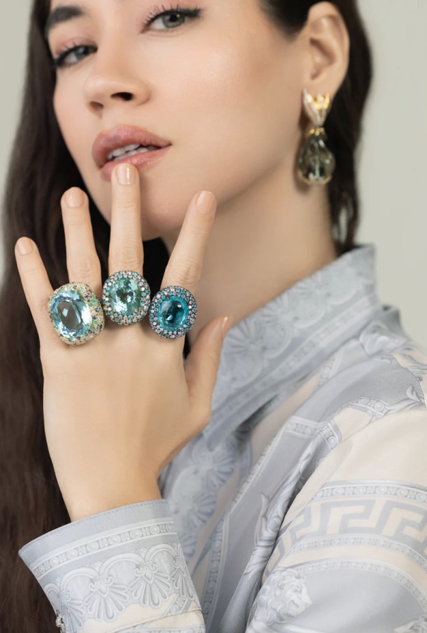 JARED LEHR- Paraiba Diamond Ring