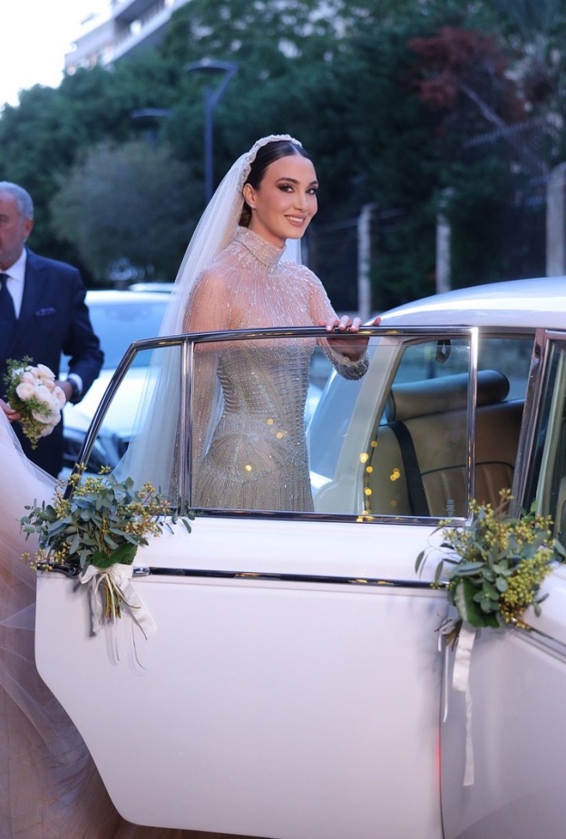 رينا شيباني في يوم زفافها