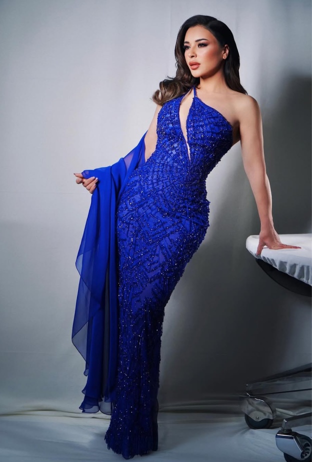 اجمل فساتين سهرة من وحي ماغي بو غصن بطلة مسلسل "بالدم"