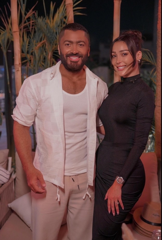 بسمة بوسيل وتامر حسني