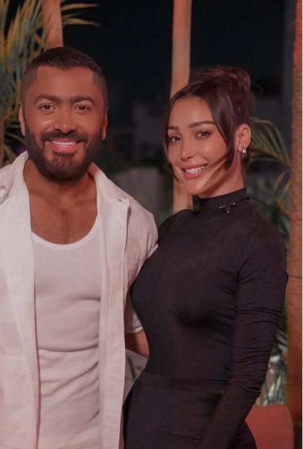 تامر حسني وبسمة بوسيل