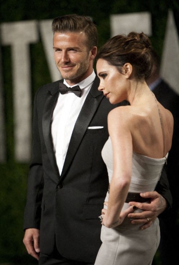 David Beckham برفقة زوجته المصممة Victoria Beckham