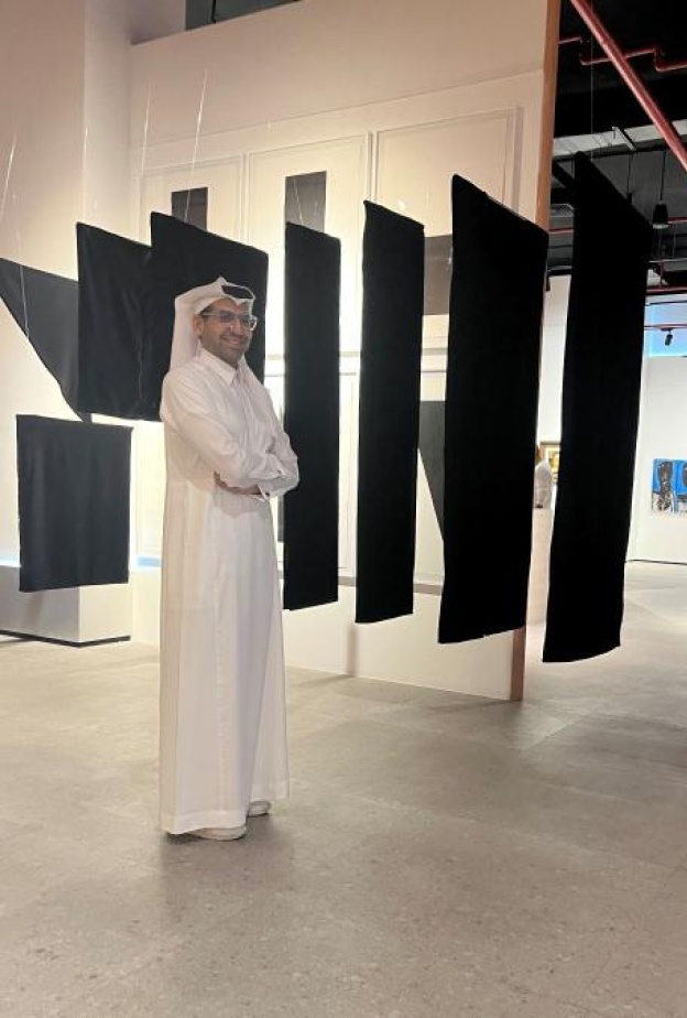 الفنان عبدالله الخريف في معرض قصص تتكون