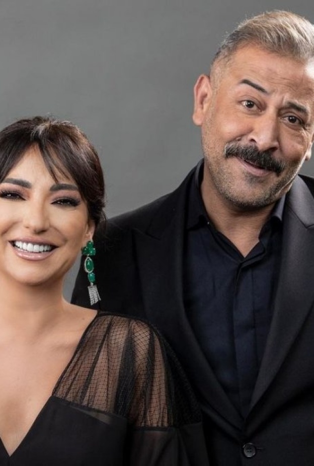 عبدالمنعم عمايري وأمل عرفة