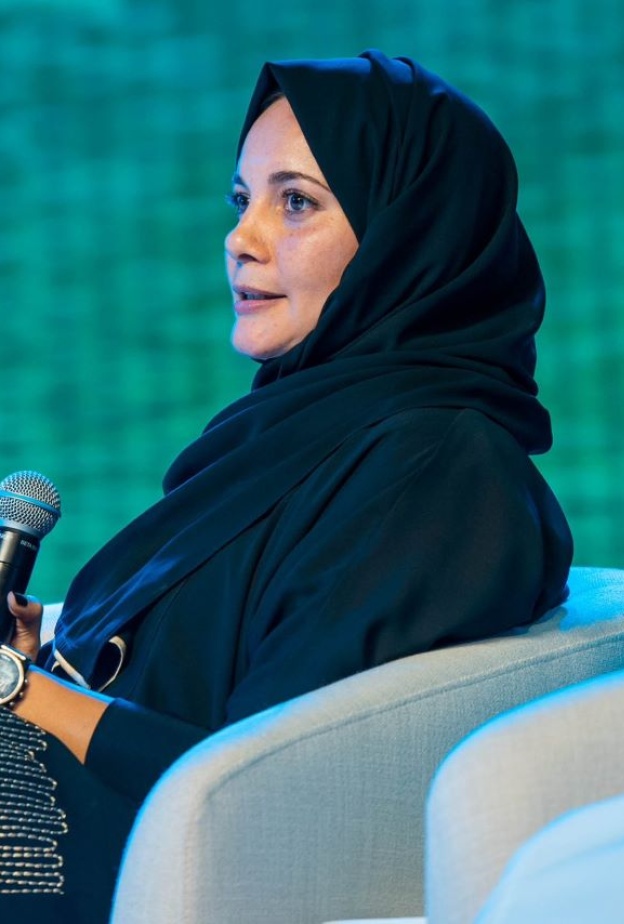 البتول باروم الرئيس التنفيذي للأكاديمية الأولمبية السعودية في مشاركة سابقة