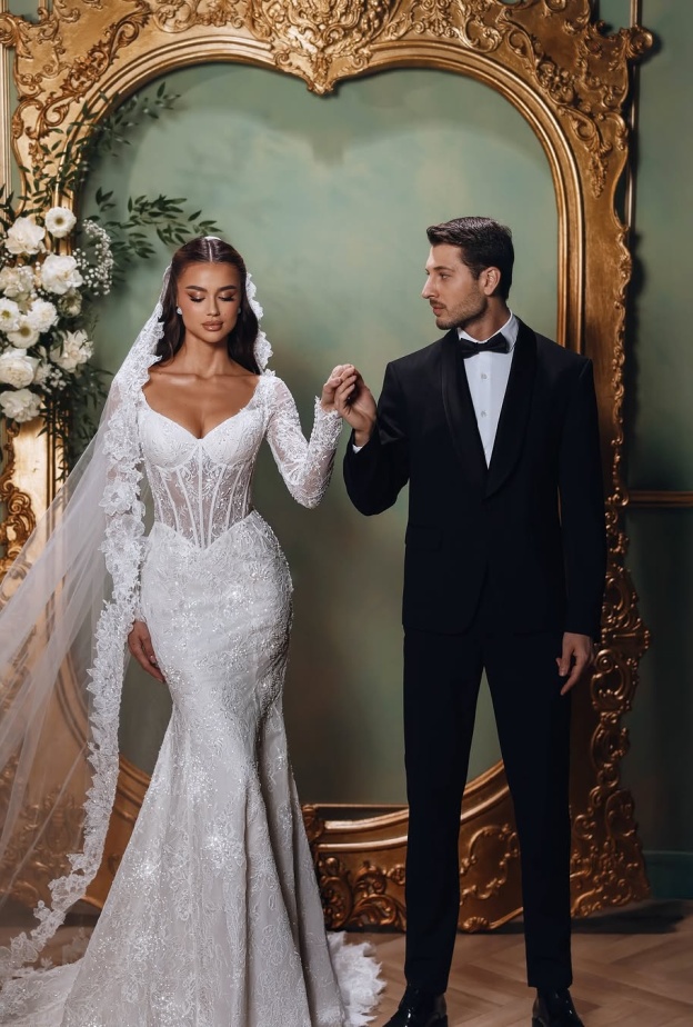 خصر الباسك الناعم في عروض Danida Bridal  لربيع 2026