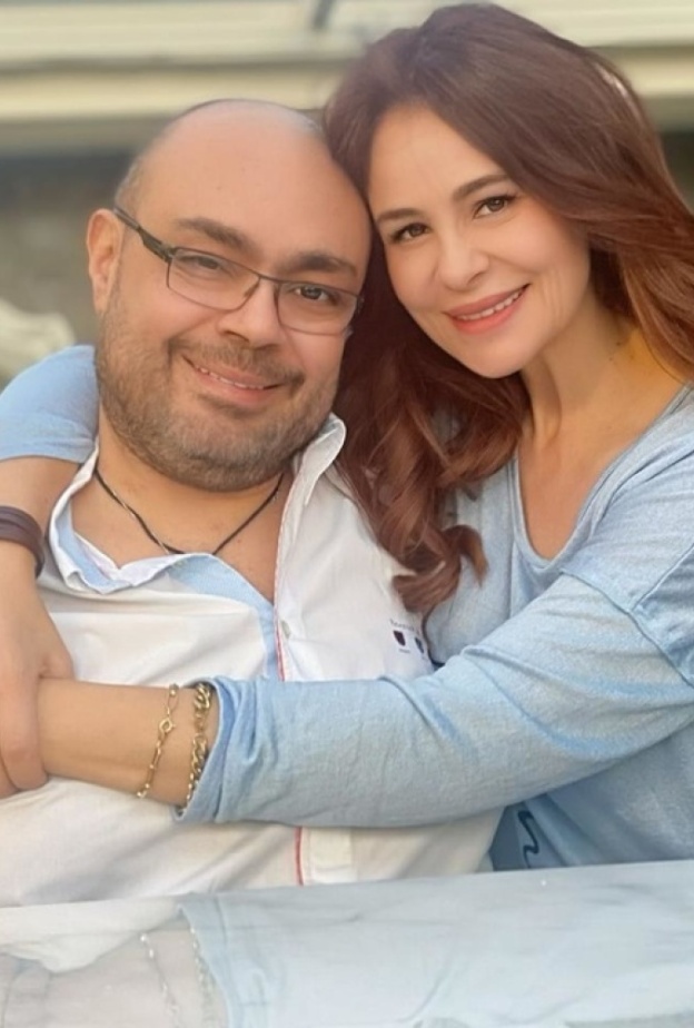 كارول سماحة وزوجها الراحل وليد مصطفى