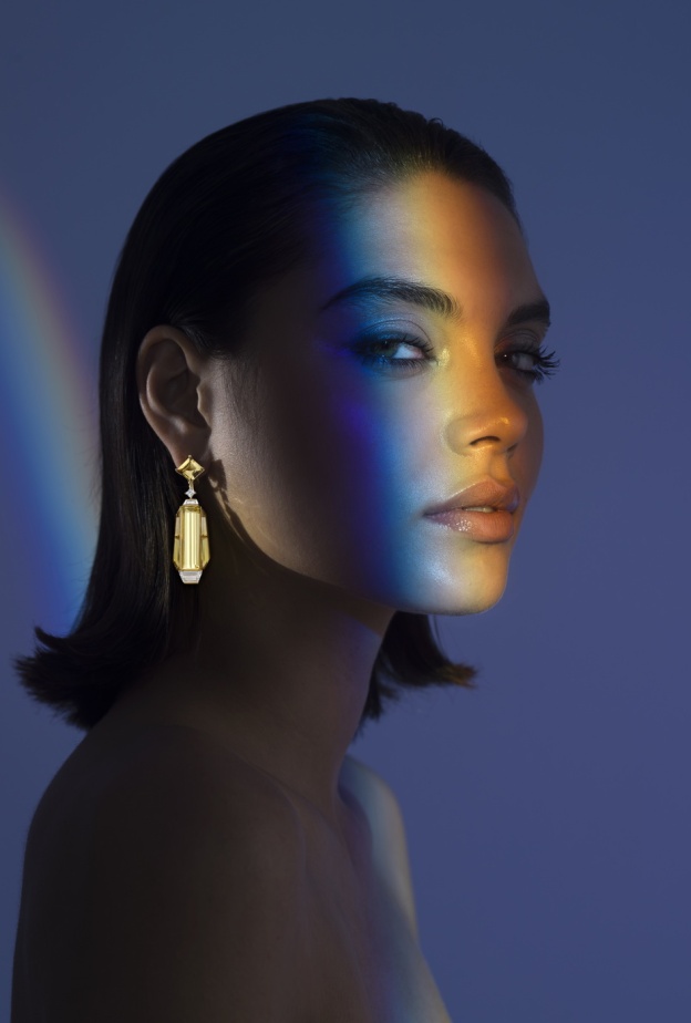 Boghossian_'Lirya' Diamond, Yellow Beryl Earrings