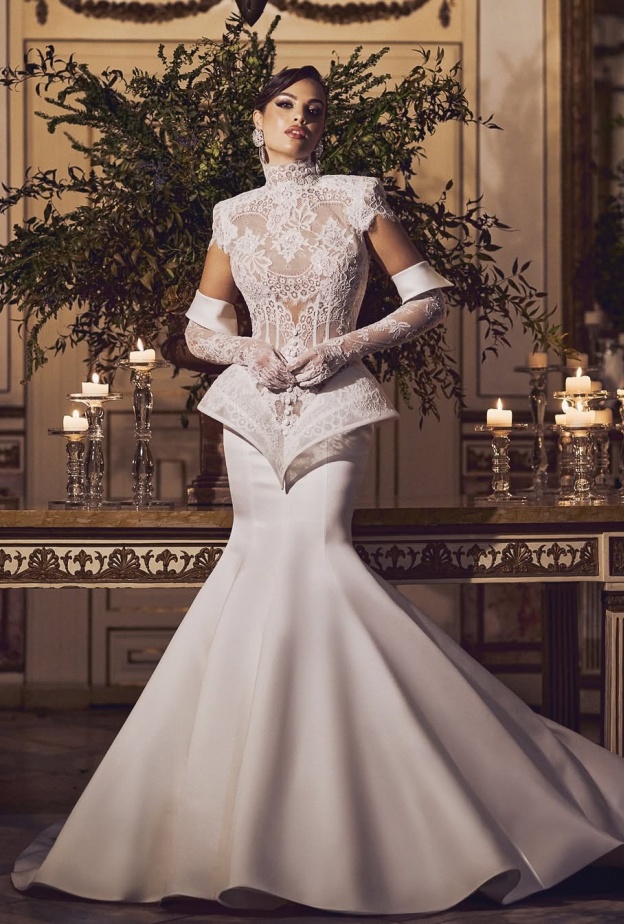 إطلالة زفاف من دار salvatore_pappacena_couture