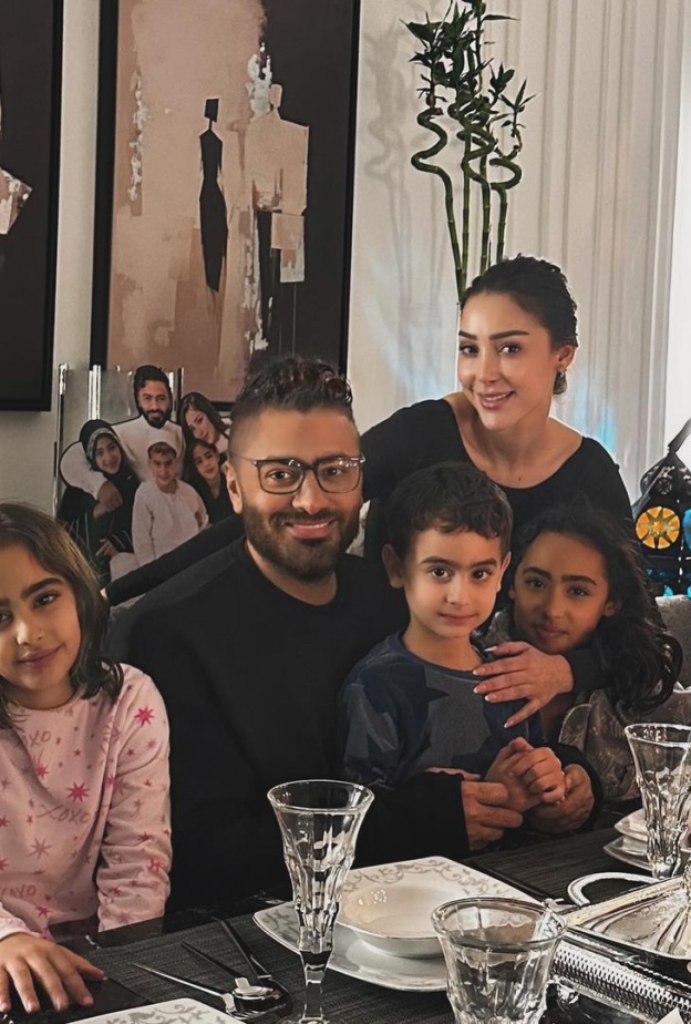 تامر حسني وأبنائه