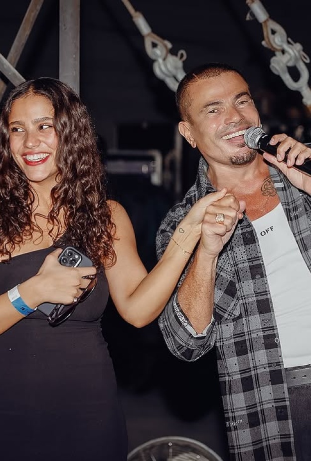 عمرو دياب وابنته