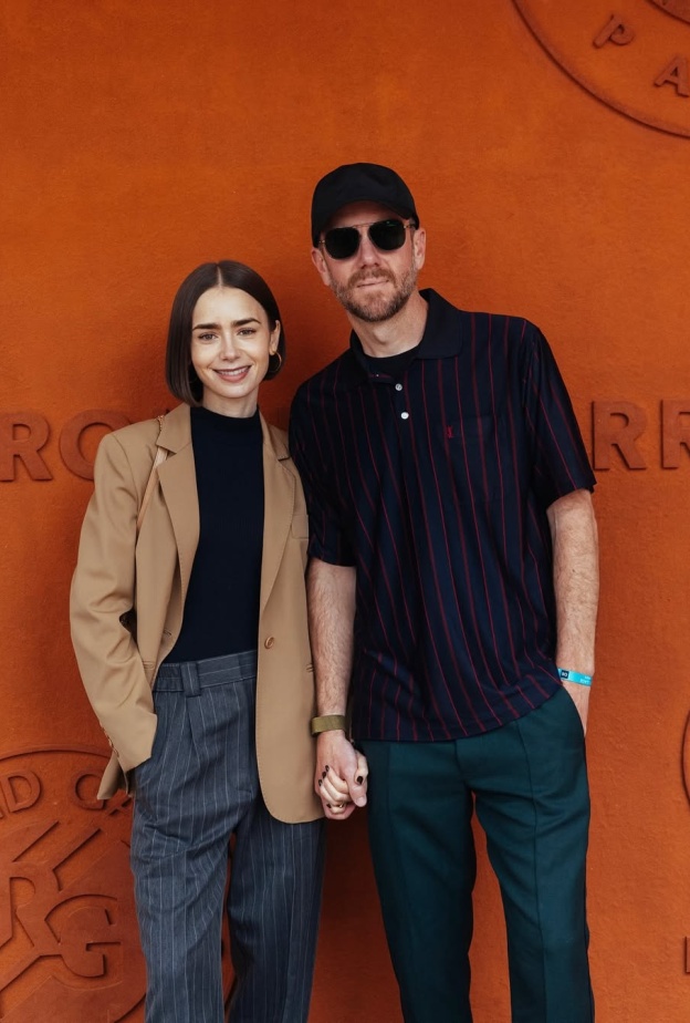 ليلي كولينز وزوجها