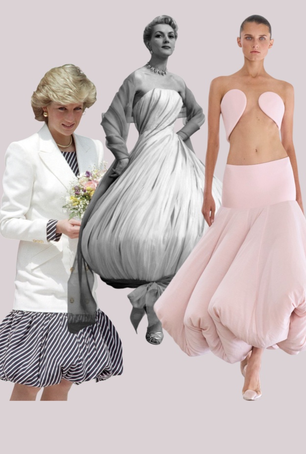  التنورة المنفوخة Balloon skirt من الخمسينيات إلى الثمانينات إلى ربيع 2025