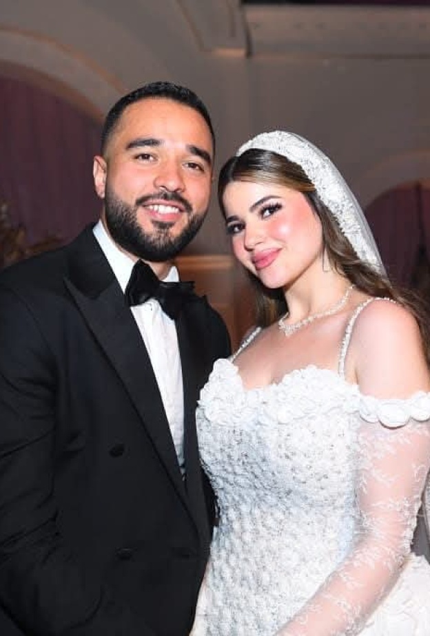 بسملة إبنة محمد فؤاد في حفل الزفاف