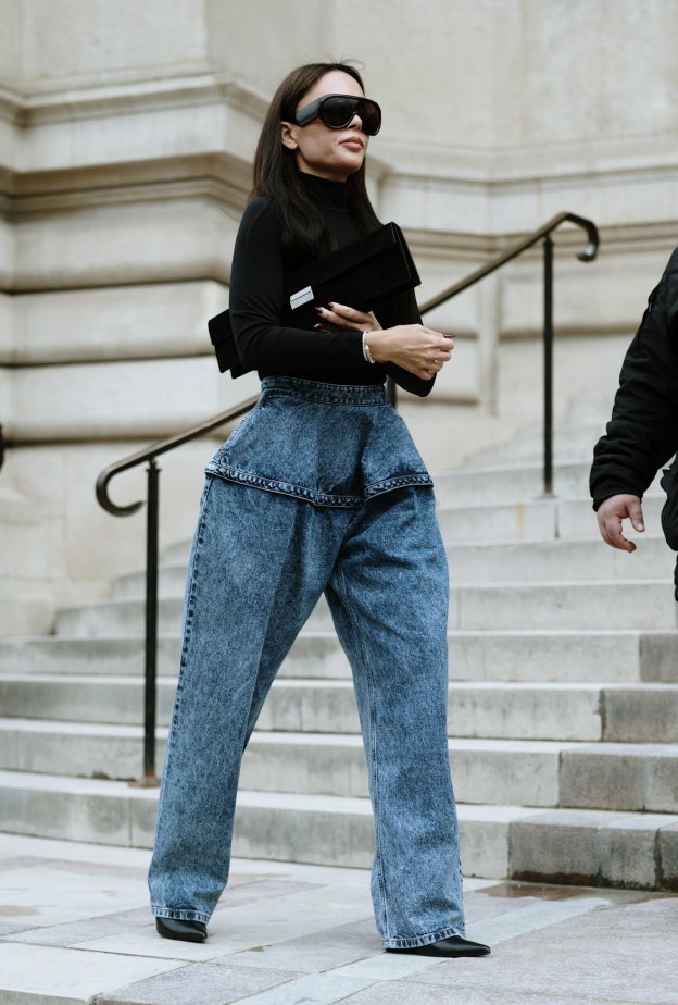 السروال بالخصر العالي بتنسيق من Street style