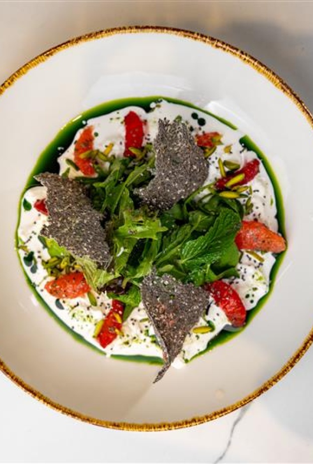 Stracciatella Cheese & Orange Salad
