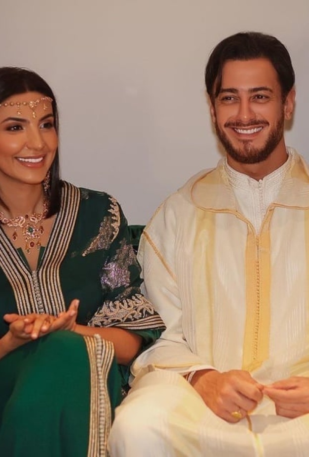 سعد لمجرد مع غيثة في حفل زفافهما