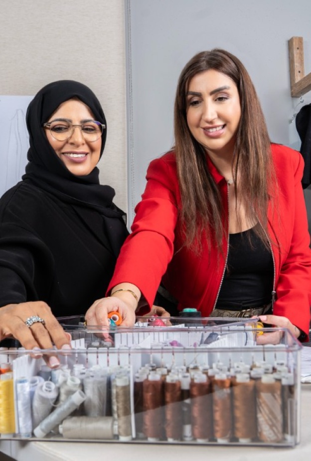 نرفين الجبّان وموزة سعيد
